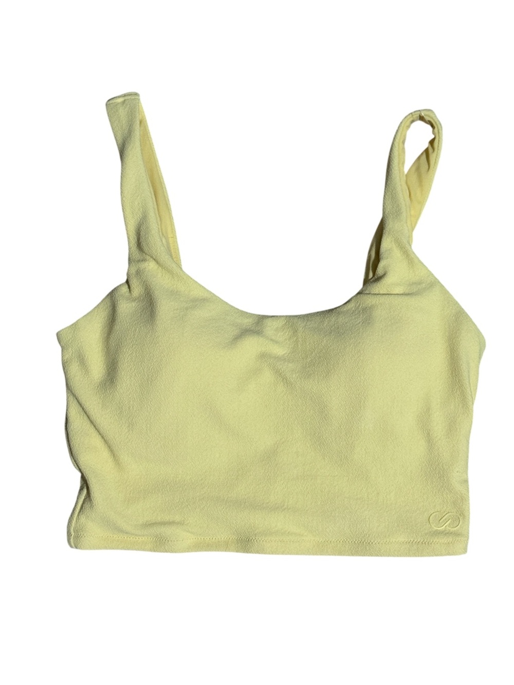 CALIA by Carrie Underwood Pale Yellow Sports Bra Tank